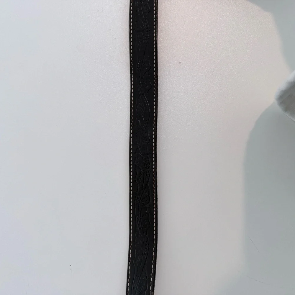 Vintage Black Western Leather Belt Kids